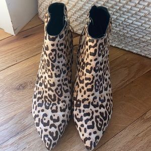 Sam Edelman Leopard Print Ankle Boots
